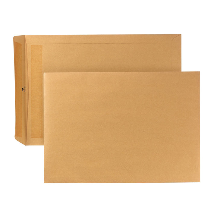POSTHORN Versandtasche B4 (250 Stück), selbstklebende Versandtaschen ohne Fenster, braune Versandtas