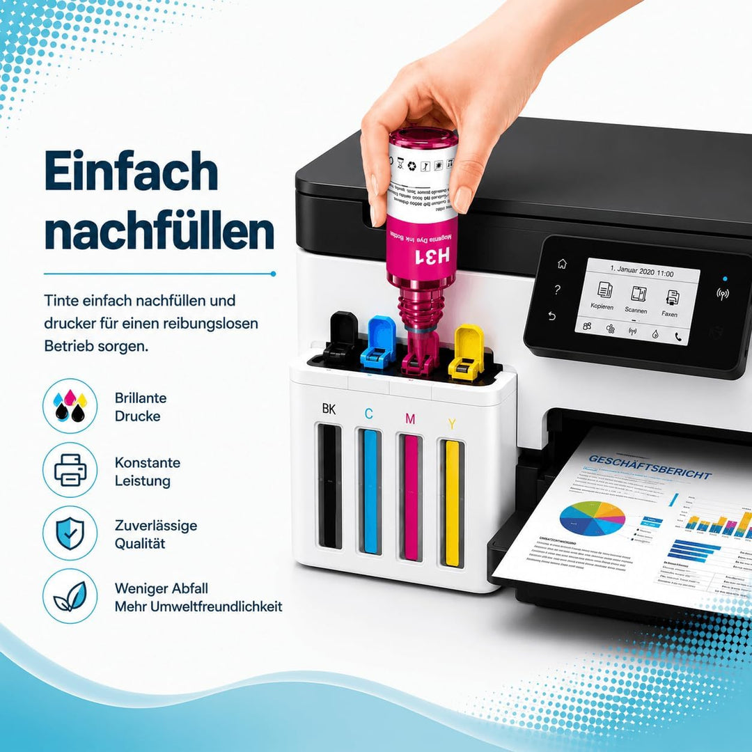 ATTA Druckertinte 31 32 XL Kompatibel mit HP 32XL für Smart Tank 5105 7605 7305 7005 5106 7306 Smart
