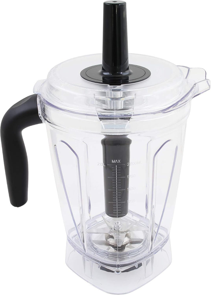 KeMar Standmixer, Hochleistungsmixer, Mixer (1500W, 2 Liter) + GRATIS Bambus Trinkhalme - mit Touch