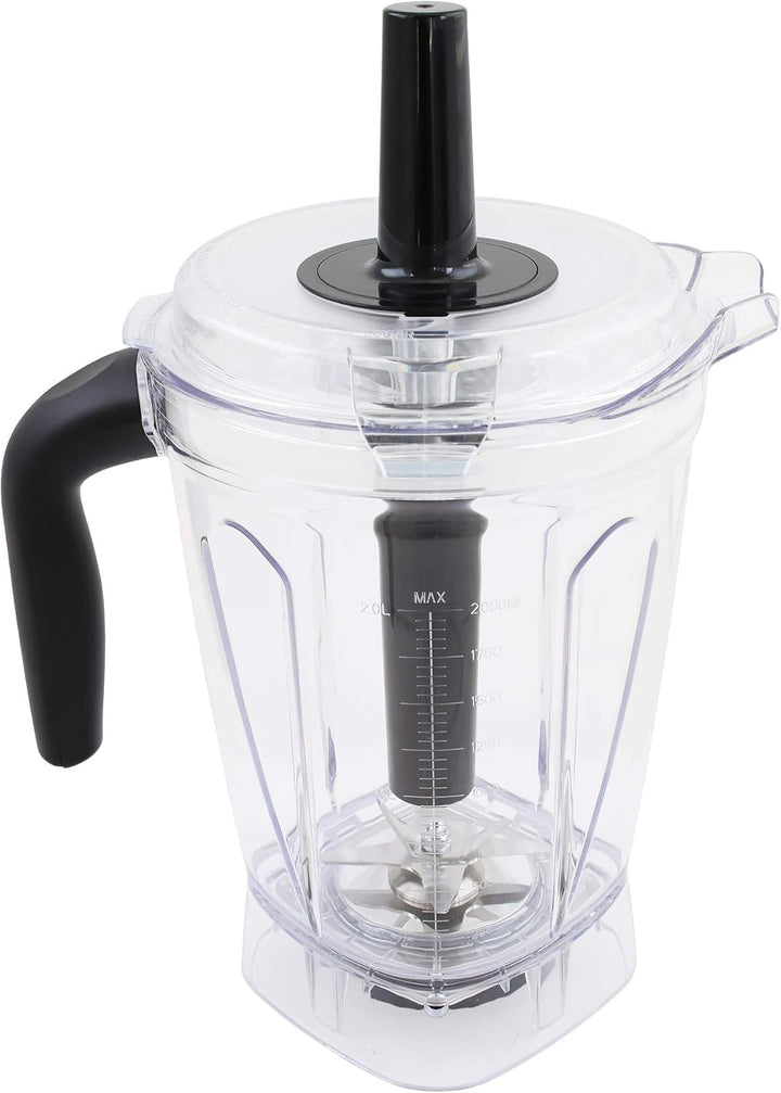 KeMar Standmixer (1500W, 2 Liter) Hochleistungsmixer, Mixer + GRATIS Bambus Trinkhalme - mit Touch B