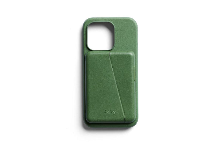 Bellroy Mod Hülle + Brieftasche für iPhone 14 Pro - (Leder-Handyhülle, Slim Card Holder) - Evergreen