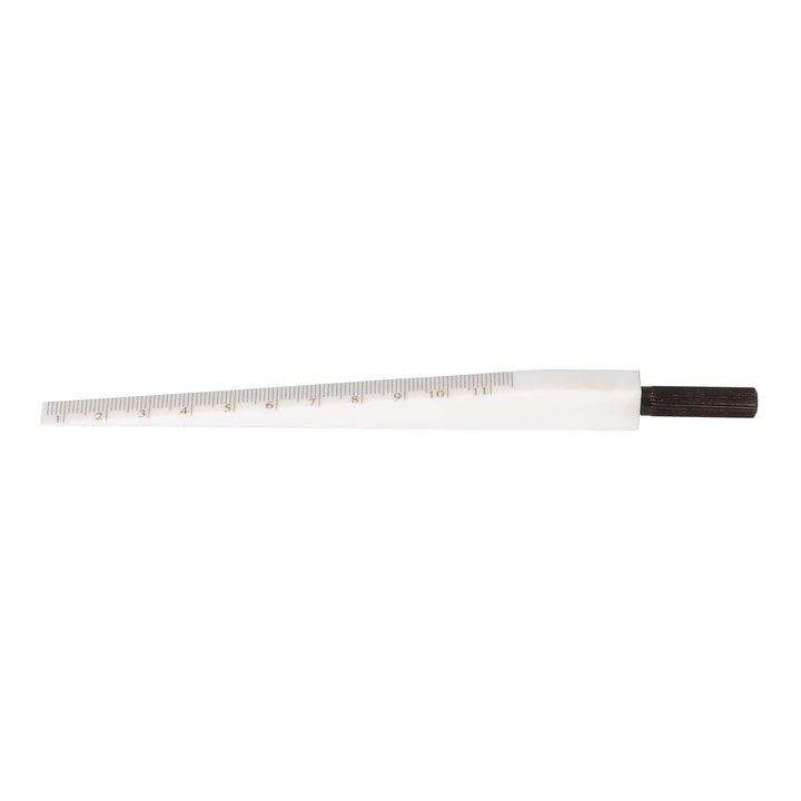 Präziser Messkeil Kunststoffmesskeil, mattverchromt, 0,5-11 mm, Skalenteilung 0,1 mm, Kunststoff