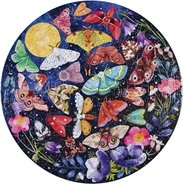 eeBoo EPZFMOT Piece & Love: Motten-500 Teile Puzzle Butterfly Spiel, Black, 1 EA