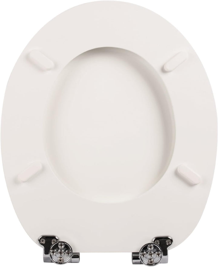 aquaSu® WC-Sitz mit Absenkautomatik, lustiges Dekor Lesestoff, Toilettensitz mit Holz-Kern & Fast Fi