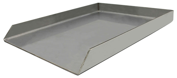 massive 4 mm starke Edelstahl Grillplatte Grillblech Plancha 25,5 cm x 44,2 cm verschweisst/passend