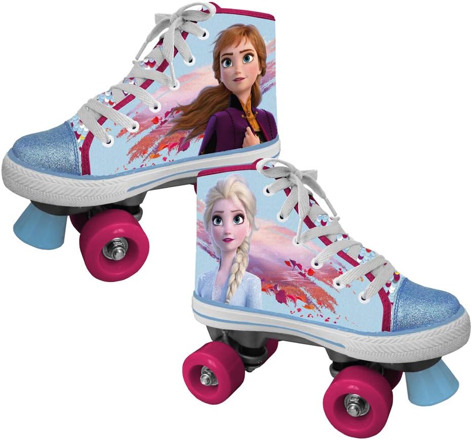 Disney Mädchen Frozen Ii Rollschuhe mit drehbaren Pailletten 35-36 mehrfarbig, 35-36 mehrfarbig
