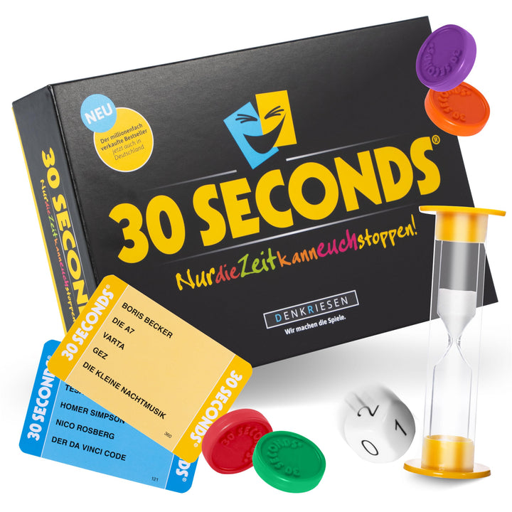 DENKRIESEN - 30 Seconds® - Nur die Zeit kann euch stoppen! | Ab 12 Jahren | 3+ Spieler | Brettspiel