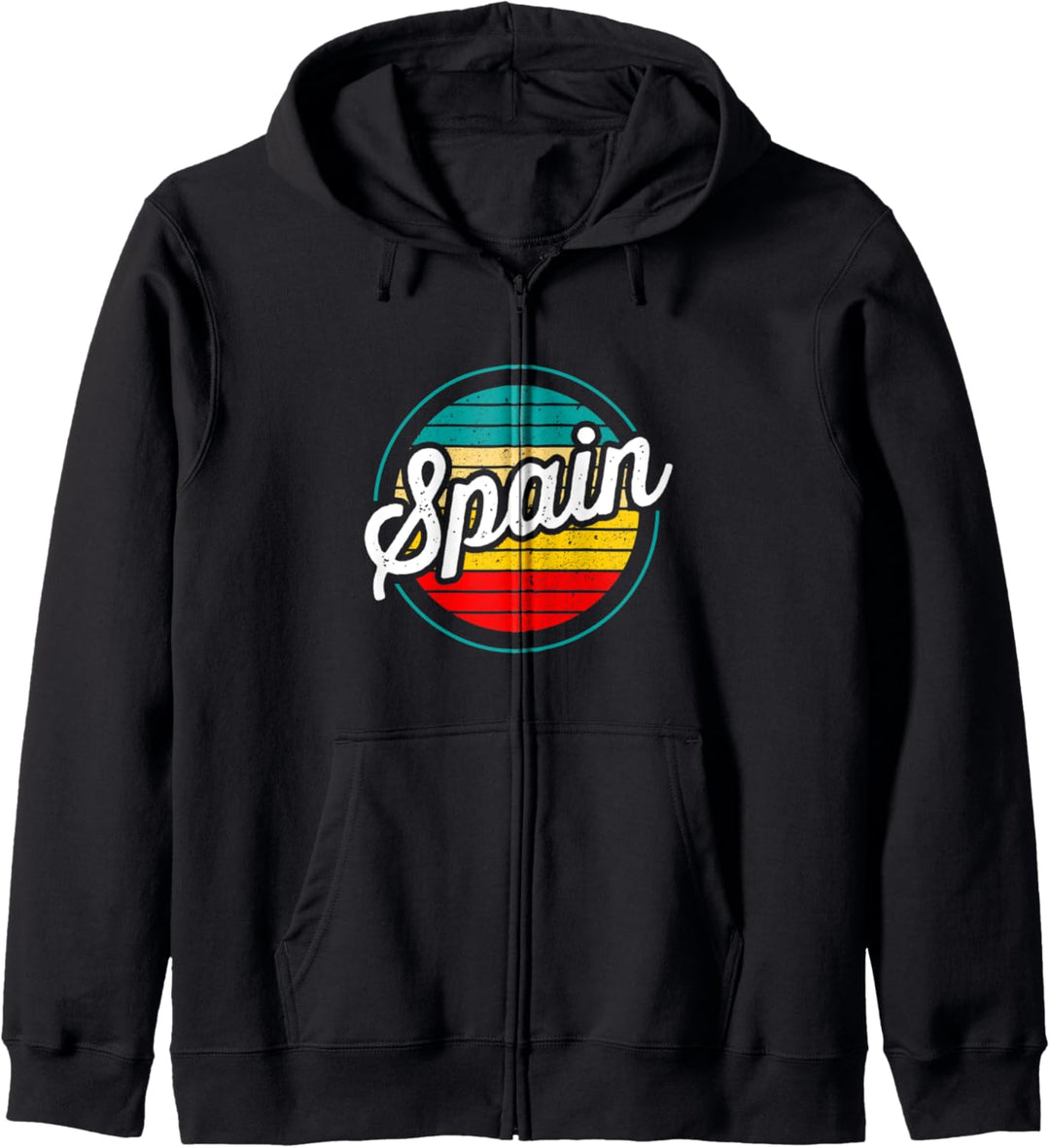 Spanien Retro Sonnenuntergang Vintage Design Spanisch Kapuzenjacke