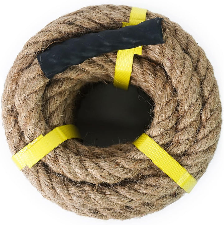 Aoneky Natur Jute Seil 14/16/20/25/30/40/50mm, 8/15/30M- Ultradickes Hanfseil für Garten Dekoration,