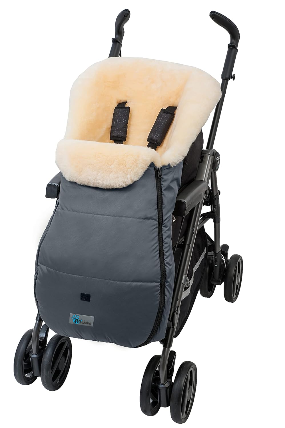 Altabebe (MT2450LP-62) Lammfell-Fusssack, Buggy, Kogger, Kinderwagen, Winterfusssack, Wind- & wasser