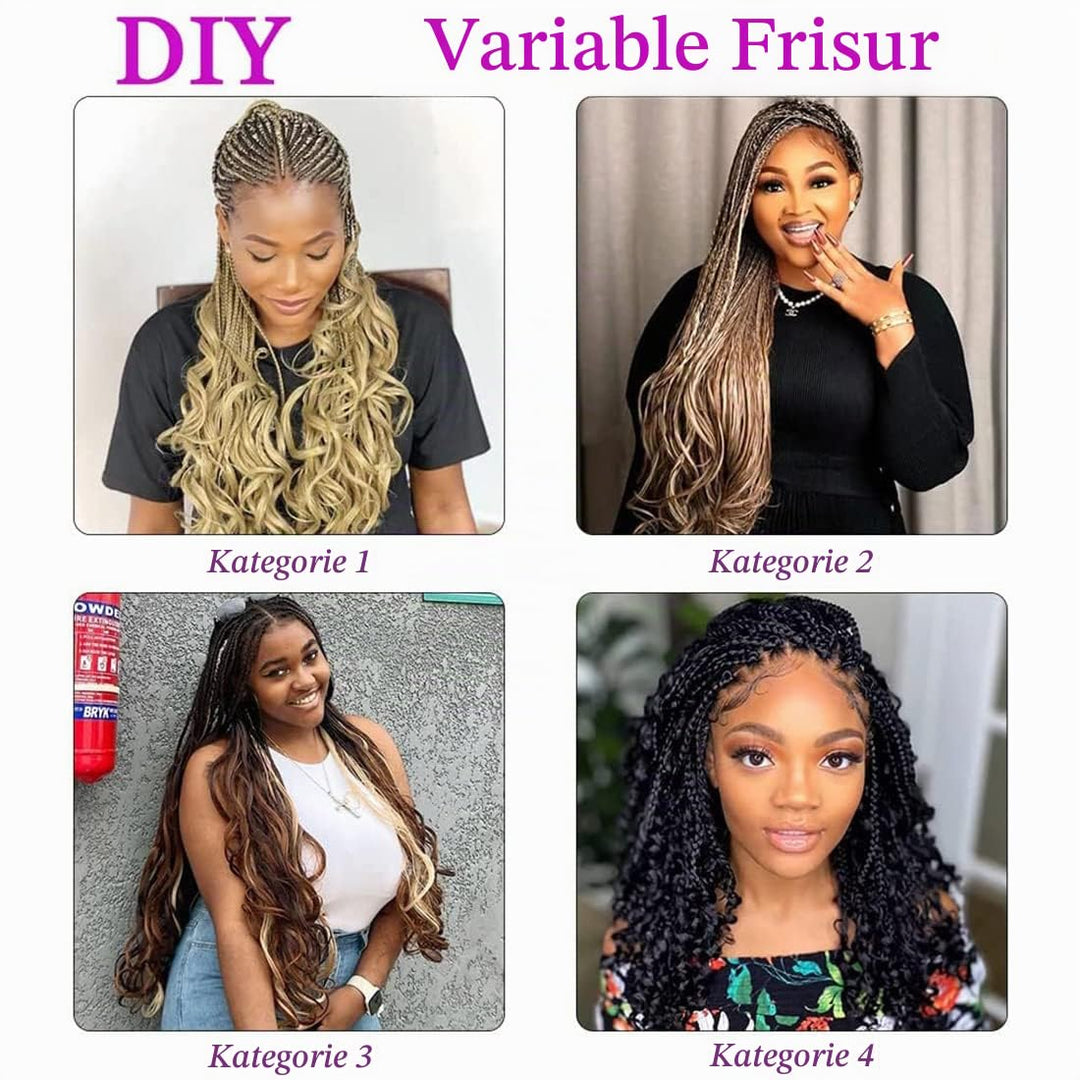 WoWCFyyds 8 Packs French Curl Braiding Hair 20 Inch Loose Wave Spiral curly braiding hair extensions