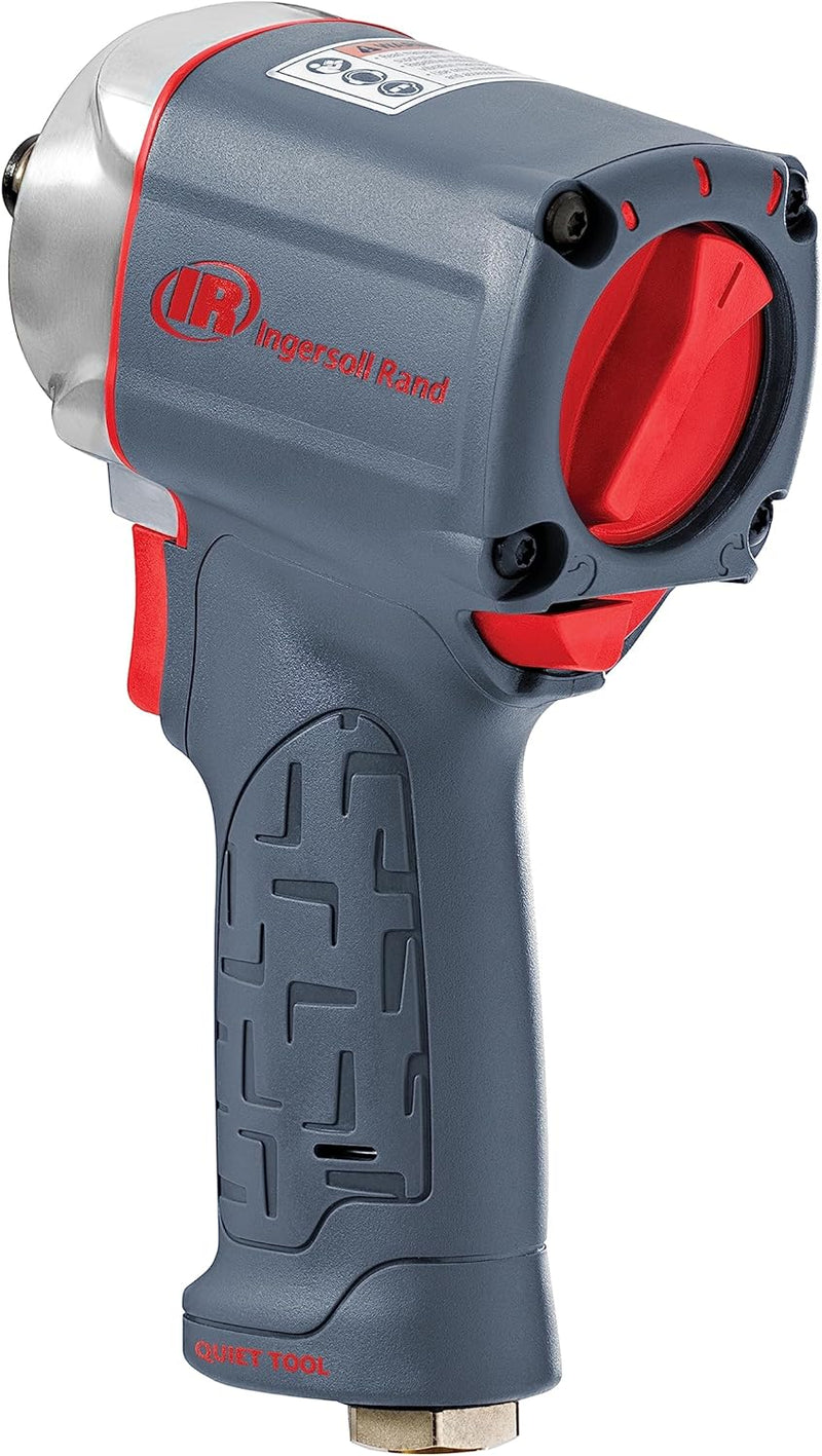 Ingersoll Rand 3/8"-Antrieb Ultrakompakter Druckluft-Schlagschrauber 15QMAX mit leiser Technologie,