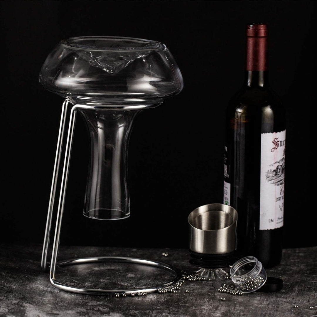 Eisberg Weinkaraffe Set, Weinbelüfter karaffe mit Belüftungsfilter, Trockenständer und Reinigungsper
