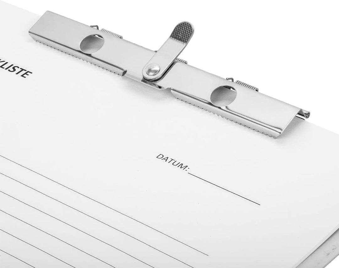 Läufer 30517 Formularhalter mit Box, Aluminium, seitlich öffnend, mit Halteklemme