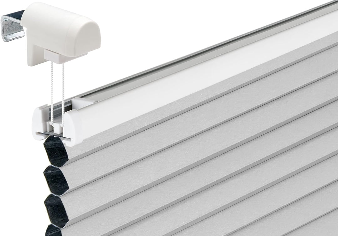 SchattenFreude Waben-Plissee für Fenster | 100% verdunkelnd/Blackout | Mit Klemm-Haltern | Klemmfix