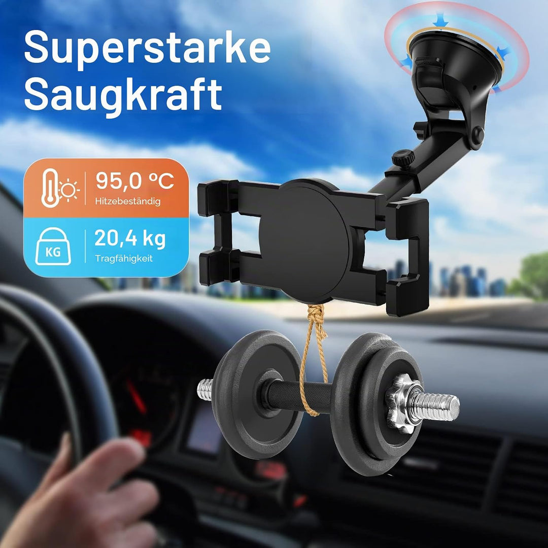 Oilcan Autohalterung 3 in 1 Tablet Halterung Saugnapf, KFZ Lüftung Armaturenbrett Windschutzscheibe