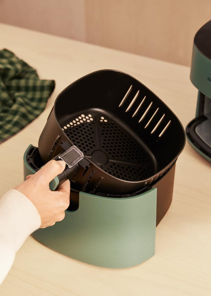 CREATE/FRYER AIR PRO COMPACT/Heissluftfritteuse 3.5L Grün-Sage / 8 Programme, Display, praktisch, le