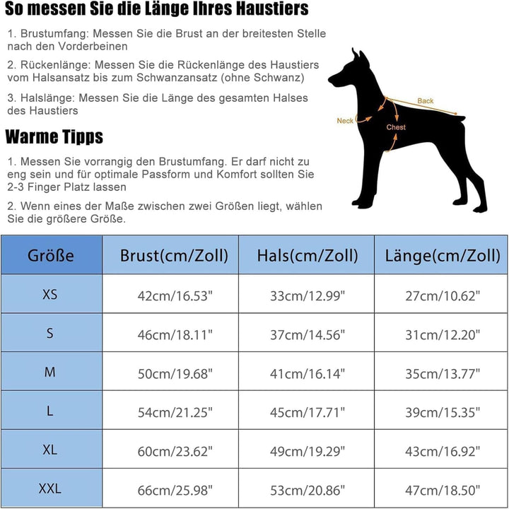 Hundemantel Winter Warm Wasserdicht Winddicht Reflektierend Hundejacke mit Geschirr für Kleine Hunde