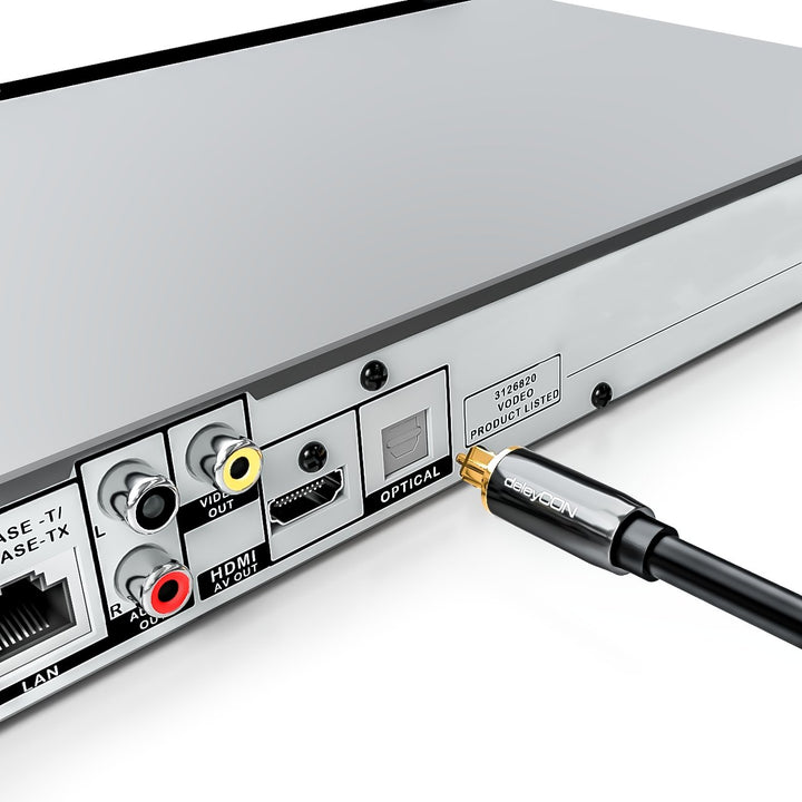 deleyCON 10m Optisches Digital Audio Kabel - S/PDIF - 2x Toslink Stecker - LWL Lichtwellenleiter Kab