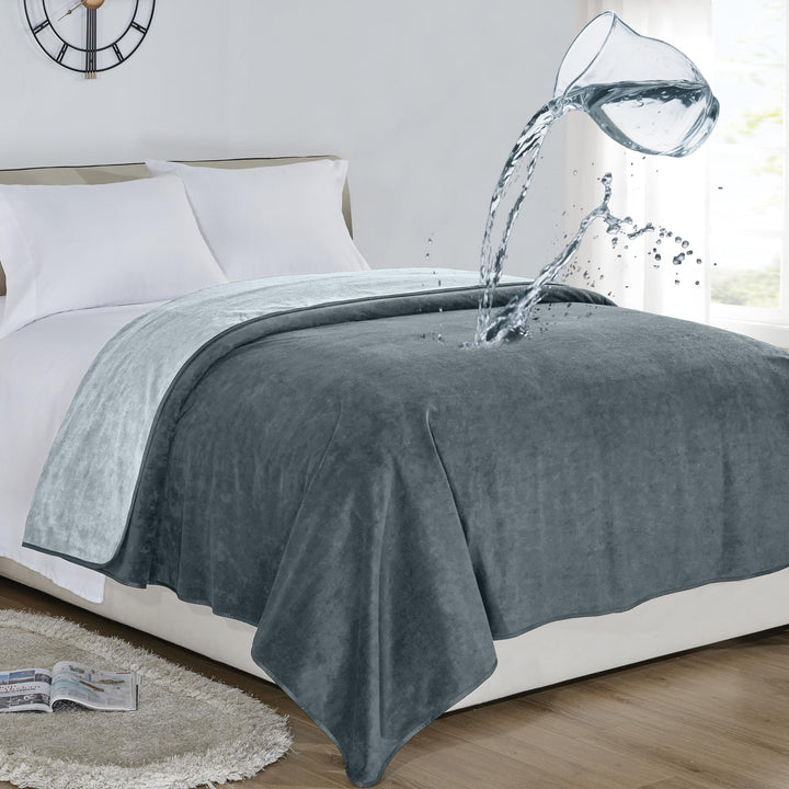 Softan wasserdichte Decke mit 3-Schichten-Schutzfilmen,100% Leckdichte Decke für Baby Erwachsene Hau