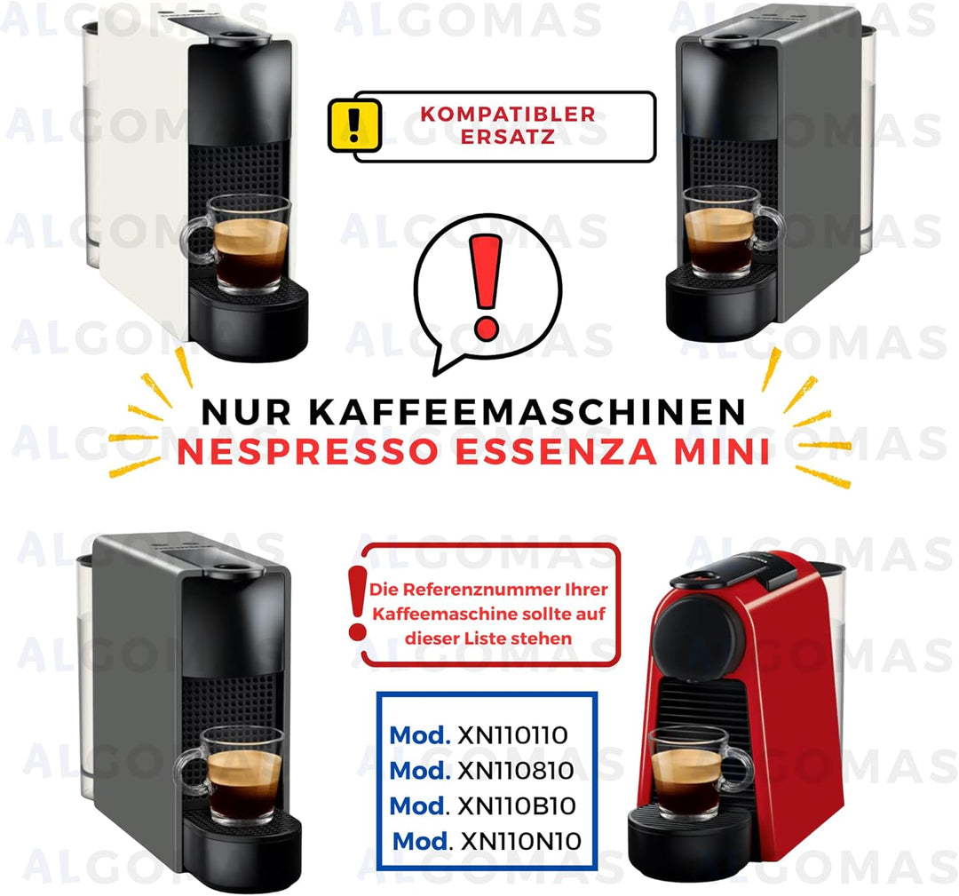 ALGOMAS® Wassertank für Nespresso Essenza Mini | kompatibel mit Modellen XN110110, XN110810, XN110B1