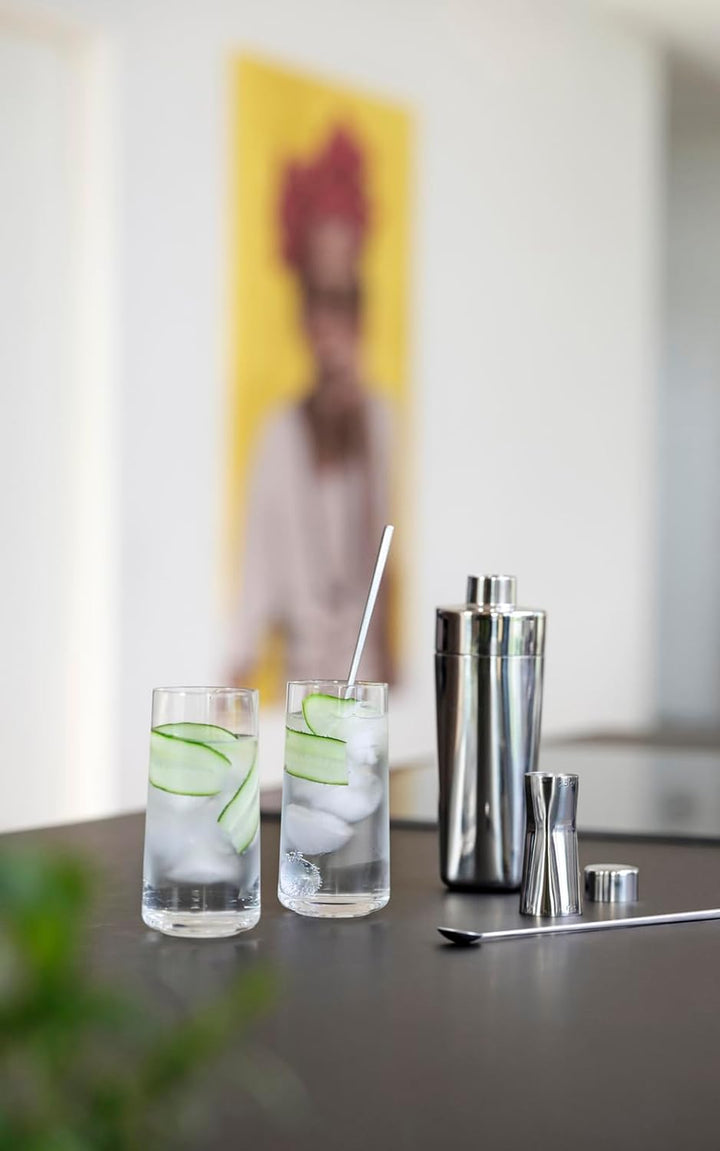 Zone Rocks Shaker Dia. 7 x 23 cm 400 ml Polished Steel 0,4 liter - dia. 7,8 cm Polished Steel, 0,4 l