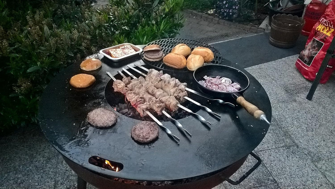 Grillplatte für eine Feuerschale (80) Feuerplatte 85 cm für Feuerschale, Feuerplatte 85 cm für Feuer