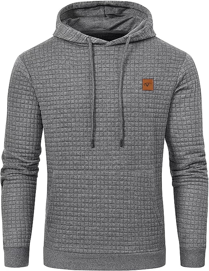 Tansozer Herren Hoodie Casual Sweatshirt Classic Kapuzenpullover mit Tasche L Hellgrau, L Hellgrau