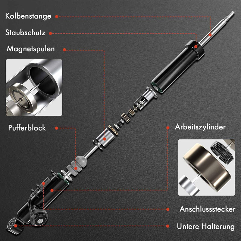 Frankberg 2x Stossdämpfer Federbein Vorne Links Rechts für Q5 8RB 2.0L-3.0L 2008-2017 Replace