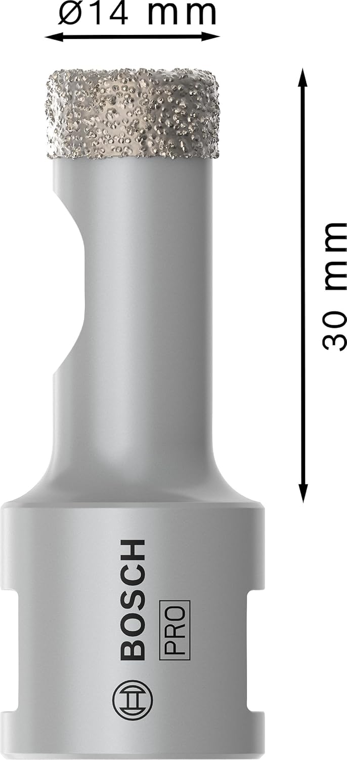 Bosch Professional 1x Diamanttrockenbohrer Dry Speed Best for Ceramic (für Trockenbohren von Hartker