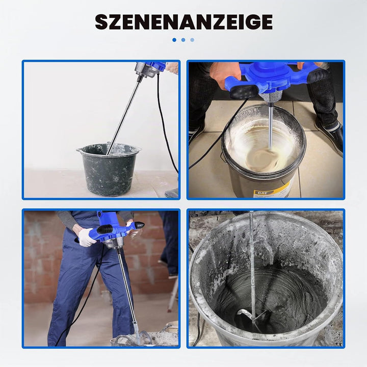 M14-140-600 Rührquirl für 2600 Watt Rührwerk (Farb-Mörtelrührer Betonrührer) - Grösse: 600mm×140mm,