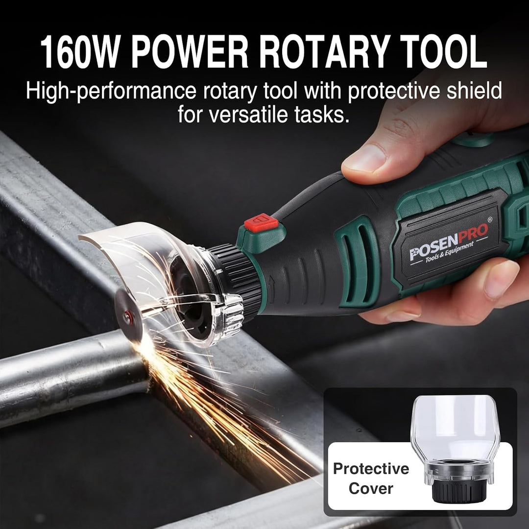 POSENPRO Multifunktionswerkzeug 160W, Rotationswerkzeug Feinbohrschleifer