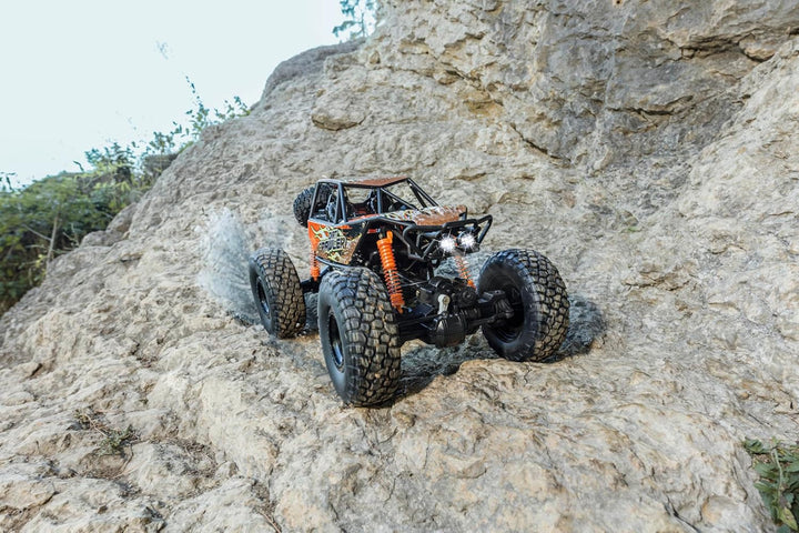 Carson 500404290 1:8 Dirt Crawler 4x4 100% RTR orange - Ferngesteuertes Auto, RC Auto für Kinder