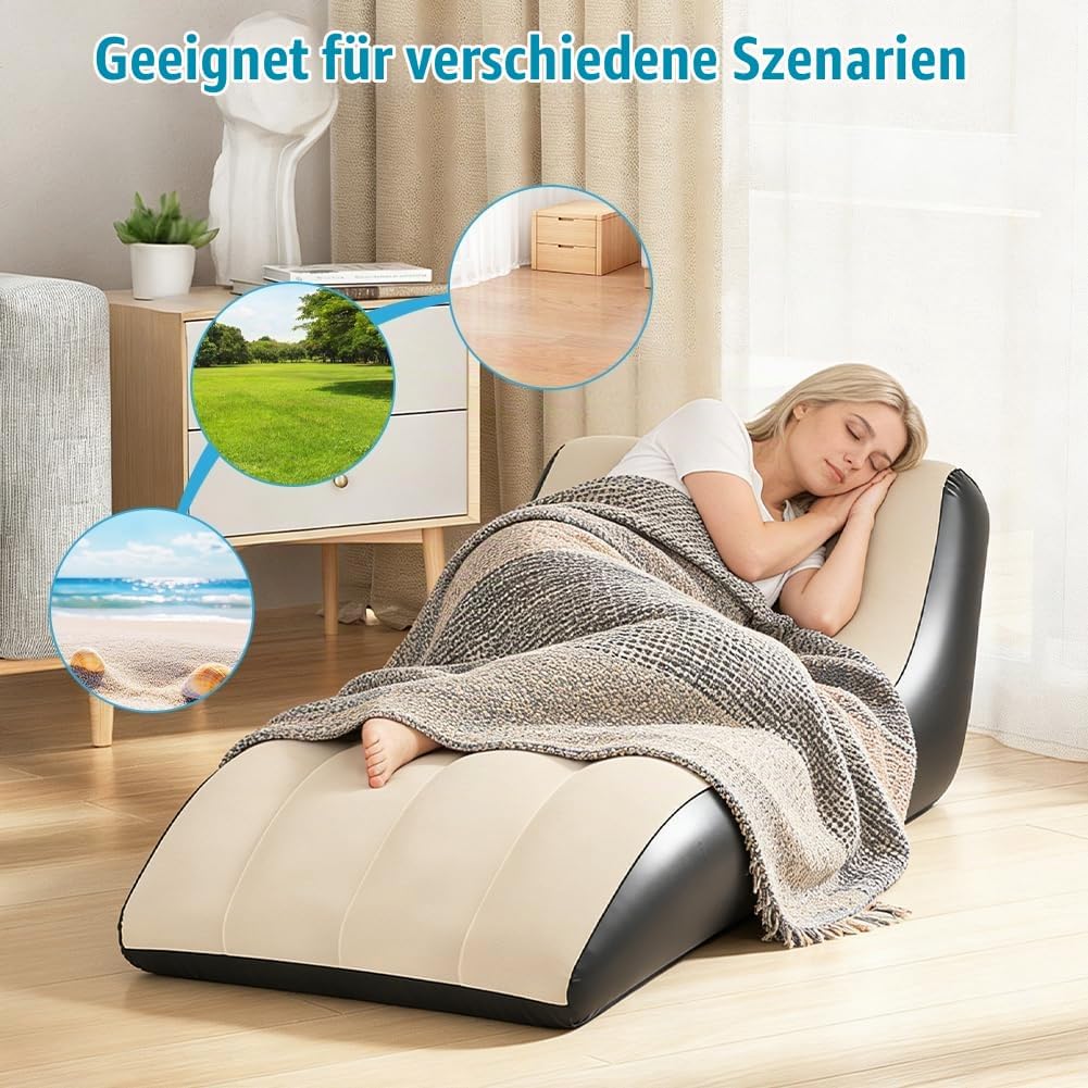 Aufblasbares Sofa, Lounge Sessel aufblasbar, Wasserdichtes Luftsofa Aufblasbares, Aufblasbare Couch,
