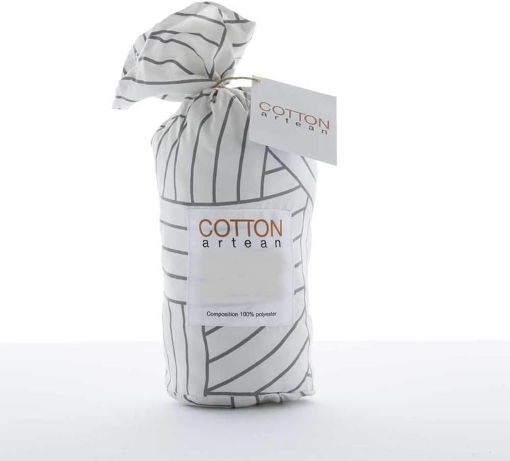 COTTON ARTean Salinas Bettwäsche-Set, 135 x 190/200 cm, hypoallergen Cama 135 X 190/200 Weiss, Cama