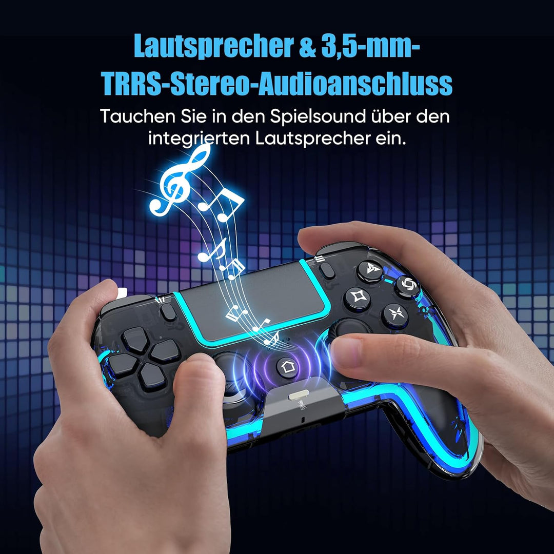 BETMI Wireless Controller für PS5, Pro/Slim/MAC/Steam Deck/PC, Hall-Effekt-Joystick, Doppelvibration