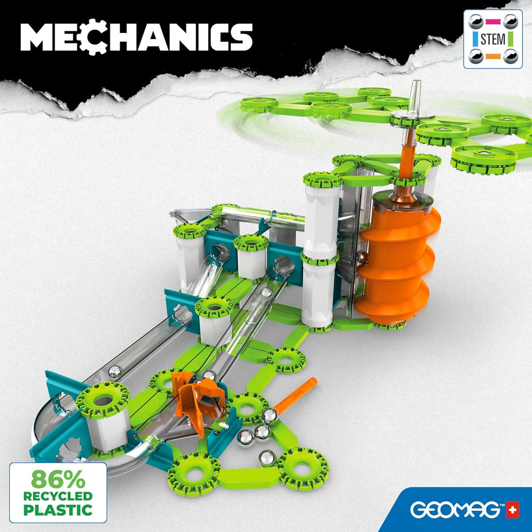 Geomag - Mechanics Gravity Elevator Circuit - Educational and Creative Game for Children - Magnetic