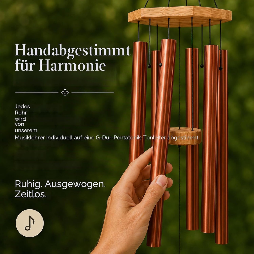 Windspiel für Menschen, die ihre Nachbarn mögen, beruhigende melodische Töne und solide konstruierte