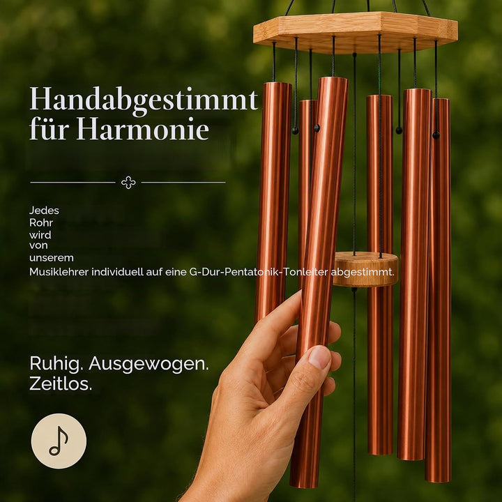 Windspiel für Menschen, die ihre Nachbarn mögen, beruhigende melodische Töne und solide konstruierte