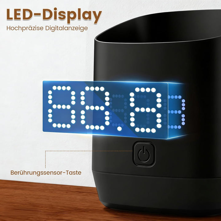 Kaffeewaage 500g/0,1g, Digitale Espresso Waage mit LED Display, Wiederaufladbare Feinwaage Kaffee mi