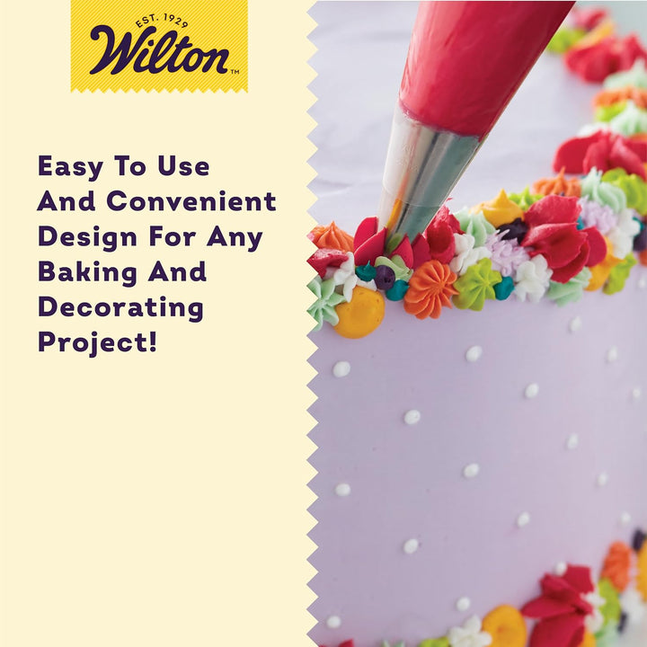 Wilton 2104-1368 Tüllen Set Deluxe, Edelstahl, Lila, 6.12 x 21.92 x 20.75 cm Deluxe Tip Set, 46-Piec
