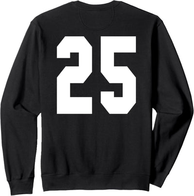 # 25 Team Sports Trikot vorne & hinten Number Player Fan Sweatshirt