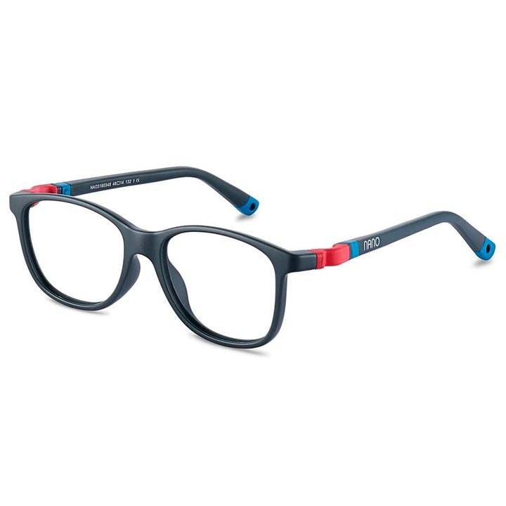 NANOVISTA Unisex Kinder Sonnenbrille 48 Gris Oscuro Mate/Rojo/Azul, 48 Gris Oscuro Mate/Rojo/Azul