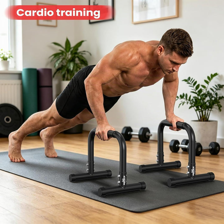RELIFE REBUILD YOUR LIFE Dip Station Dip Bar Barren Parallettes Push Up Dip-Ständer Einstellbar Eins