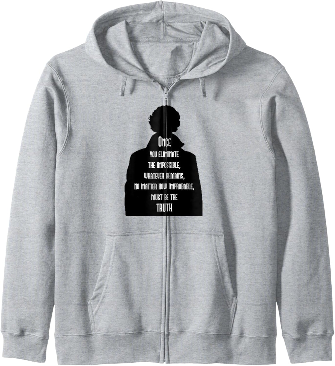 Sherlock Holmes Quotes 221B Baker St. British Detective Kapuzenjacke