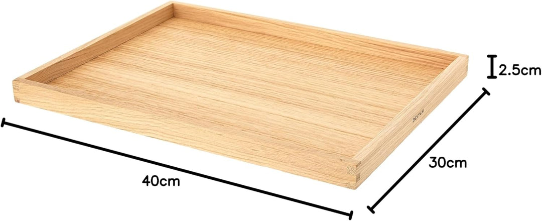 Blomus 63800 -BORDA- Tablett L aus massivem Eichenholz, Serviertablett 2, 5 x 30 x 40 cm 40 x 30 x 2