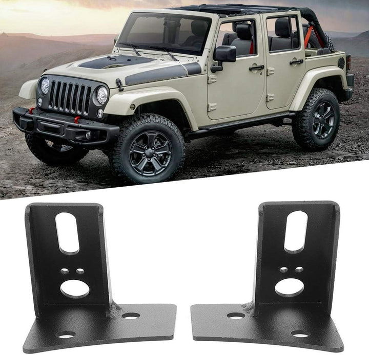 Auto-Scheinwerferhalterung, Metall-Autoscheinwerferhalter A-Säulenhalterung kompatibel mit Wrangler