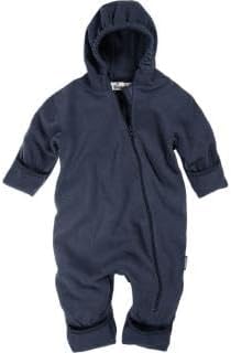 Playshoes Baby Fleece-Overall, atmungsaktiver Unisex-Jumpsuit für Jungen und Mädchen mit langem Reis