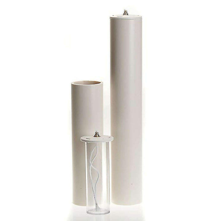 Holyart Altar- und Osterkerzen, Dauerkerzen: Dauerkerze für Flüssigwachs mit Kartusche, Ø 8 cm, 45 c