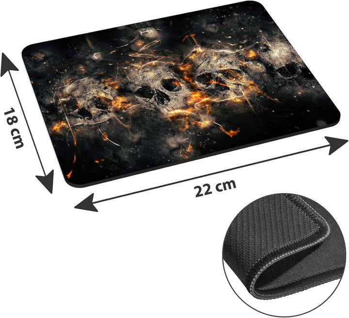 PEDEA Design Schutzhülle Notebook Tasche bis 13,3 Zoll (33,7cm) mit Mauspad und schnurloser Maus, Sk